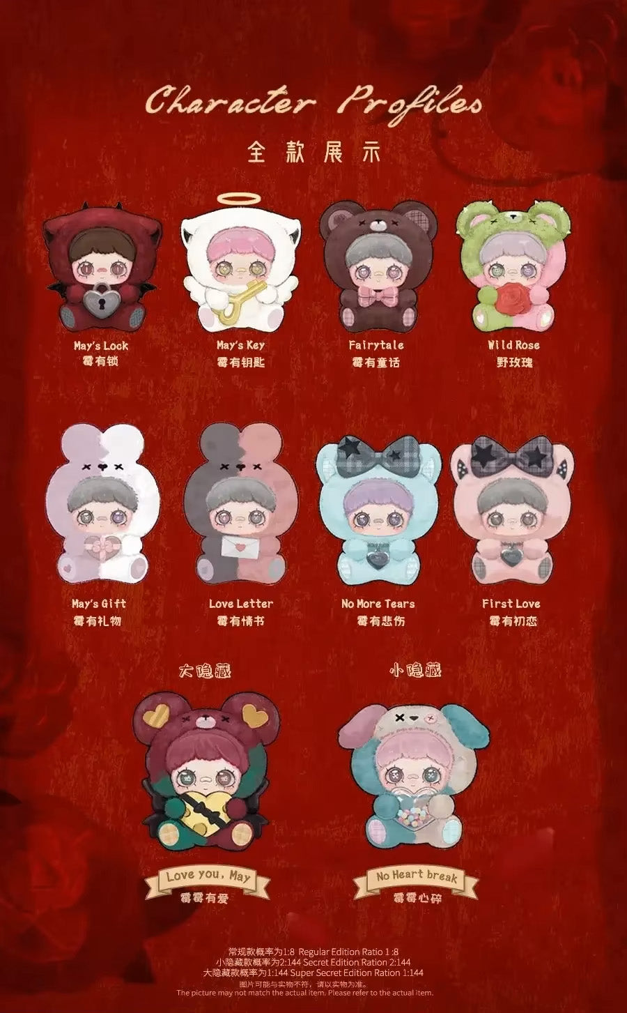 Maymei May I Love You Series Plush Dolls - Blind Box