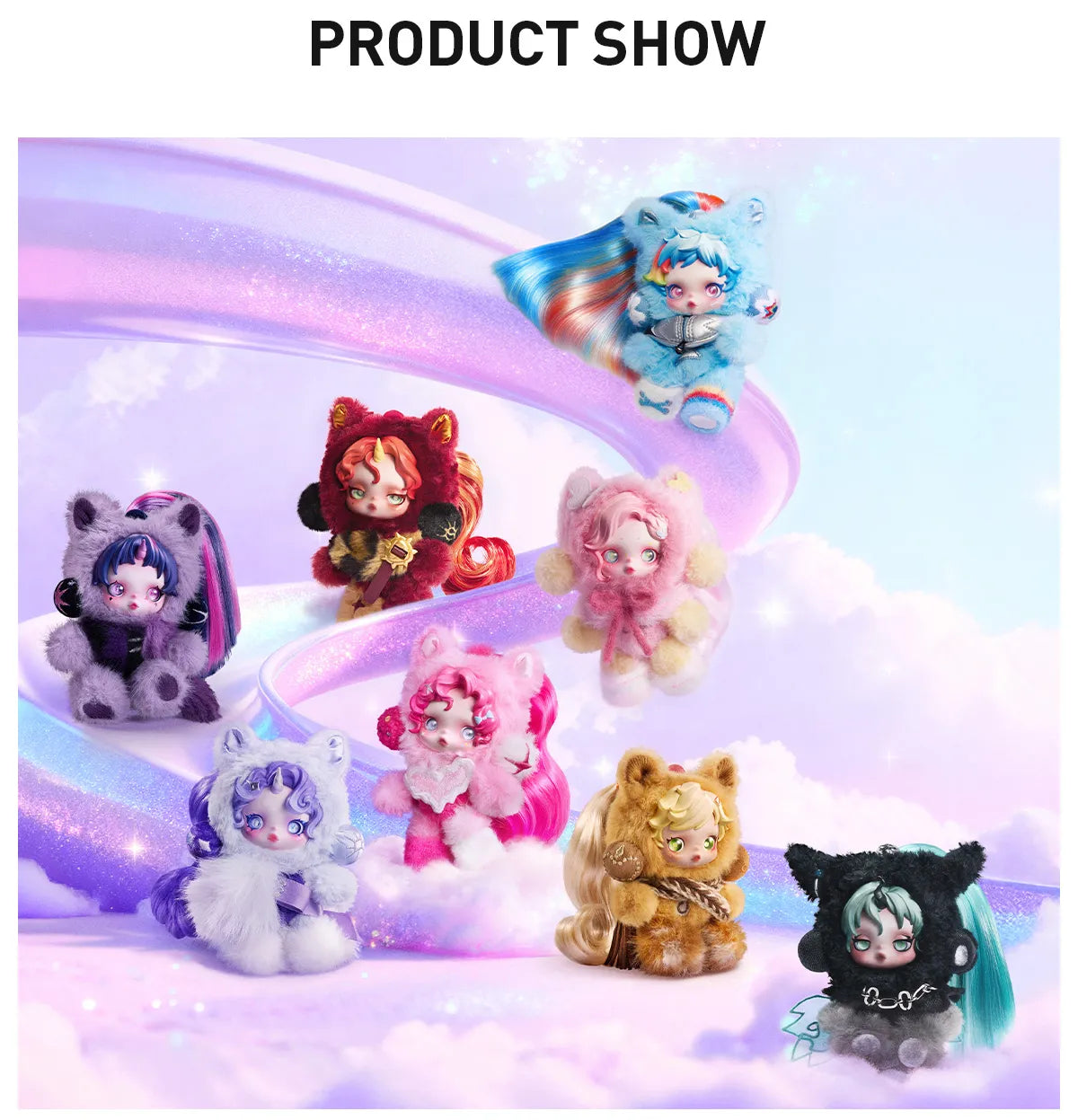 SKULLPANDA × My Little Pony Series Plush Doll Pendant by Popmart - Blind box