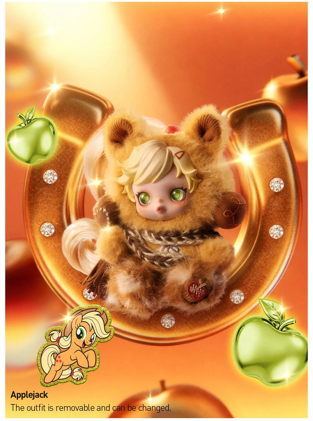 SKULLPANDA × My Little Pony Series Plush Doll Pendant by Popmart - Blind box