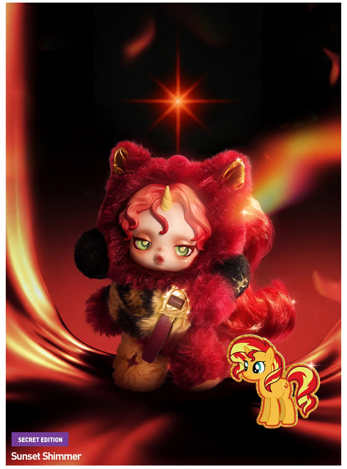 SKULLPANDA × My Little Pony Series Plush Doll Pendant by Popmart - Blind box