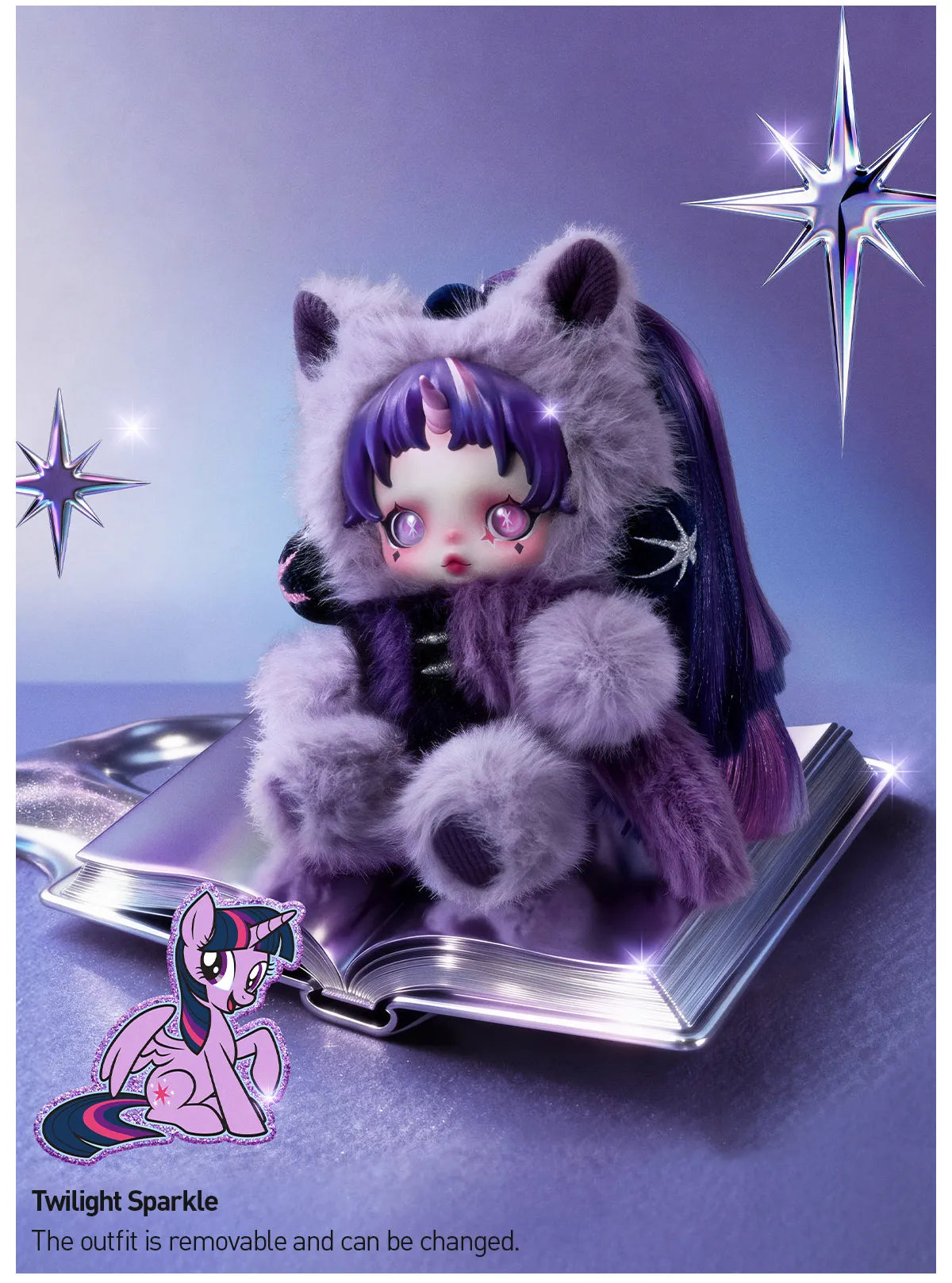 SKULLPANDA × My Little Pony Series Plush Doll Pendant by Popmart - Blind box