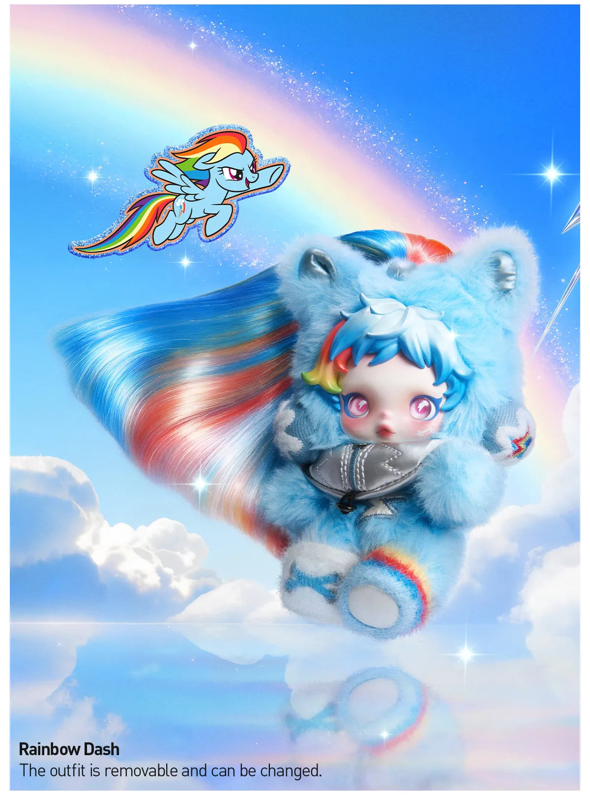 SKULLPANDA × My Little Pony Series Plush Doll Pendant by Popmart - Blind box