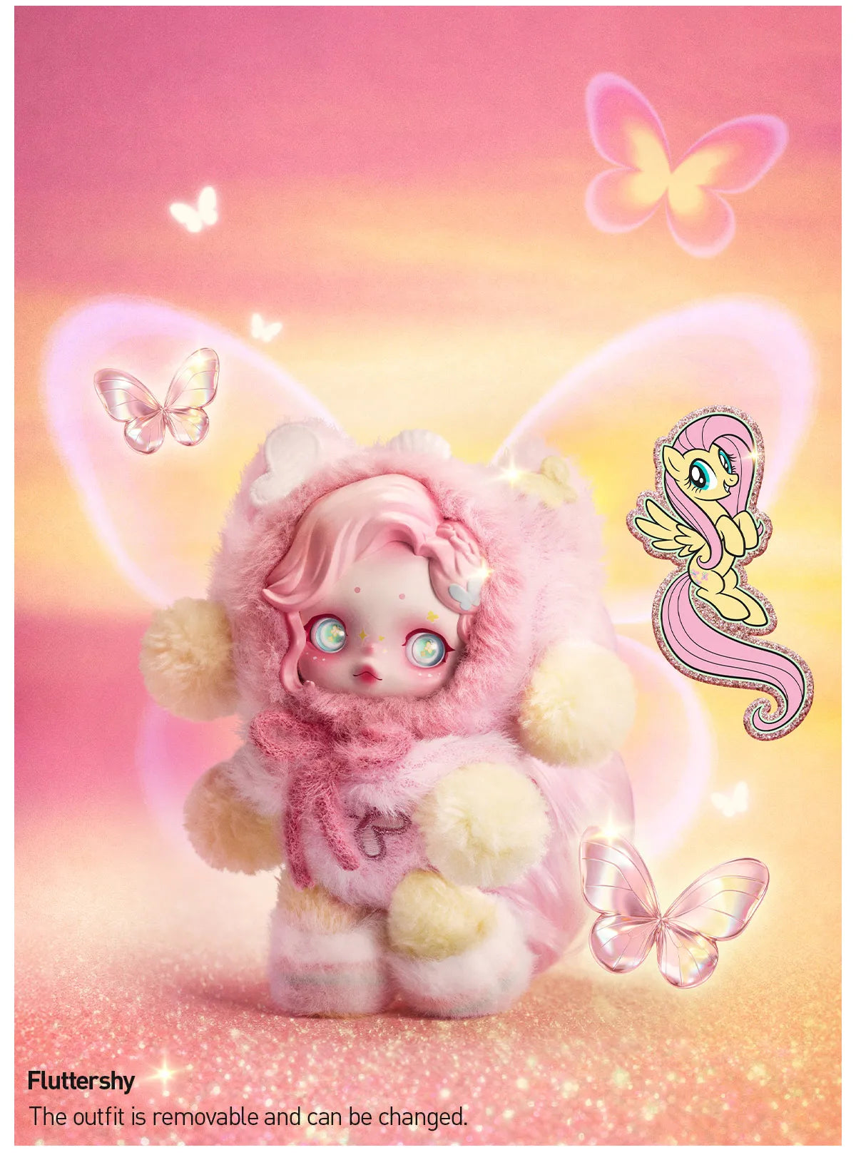 SKULLPANDA × My Little Pony Series Plush Doll Pendant by Popmart - Blind box