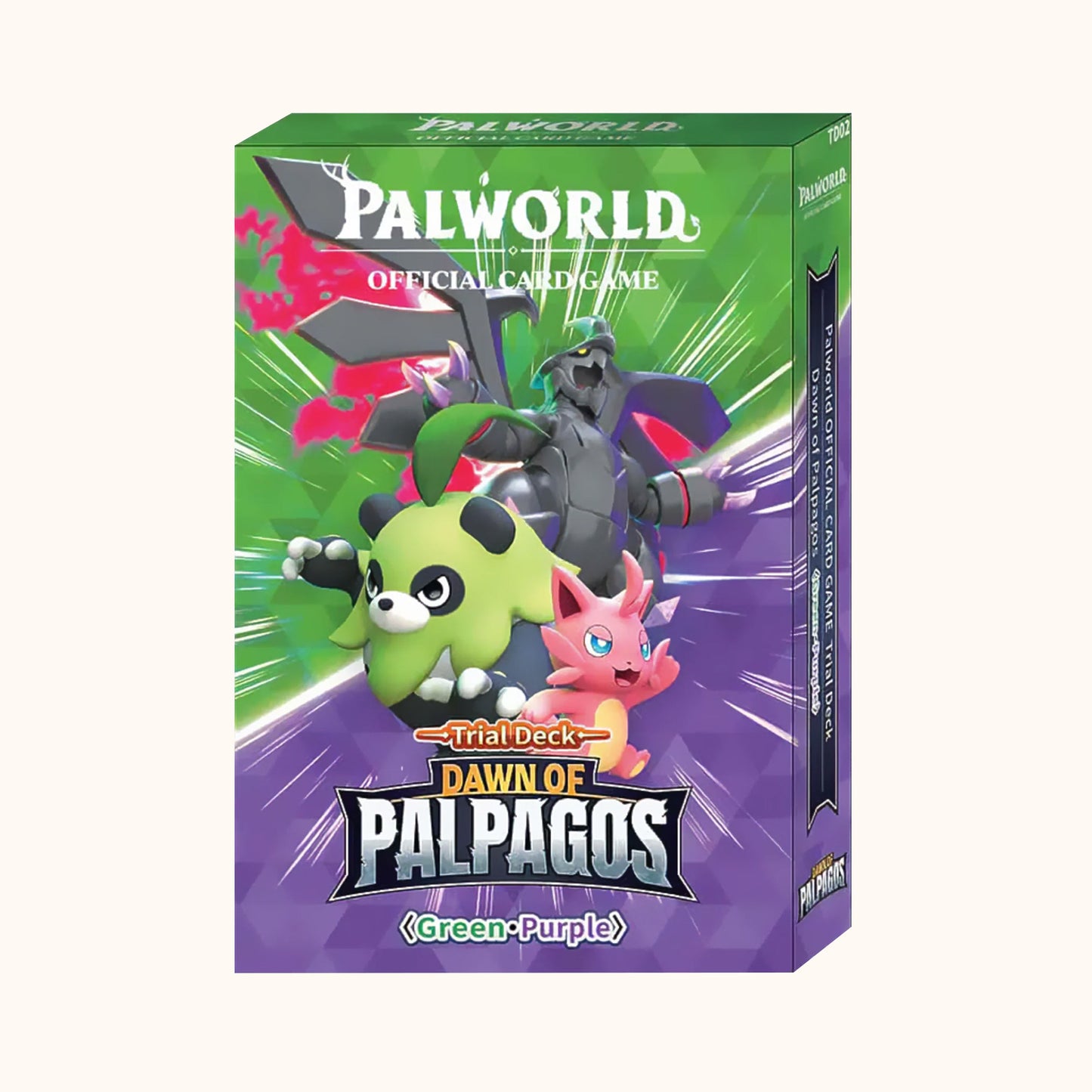 Palworld OFFICIAL CARD GAME - Dawn of Palpagos Green - Purple Trial Deck