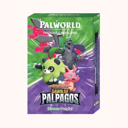 Palworld OFFICIAL CARD GAME - Dawn of Palpagos Green - Purple Trial Deck