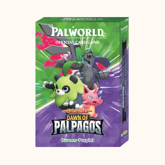 Palworld OFFICIAL CARD GAME - Dawn of Palpagos Green - Purple Trial Deck