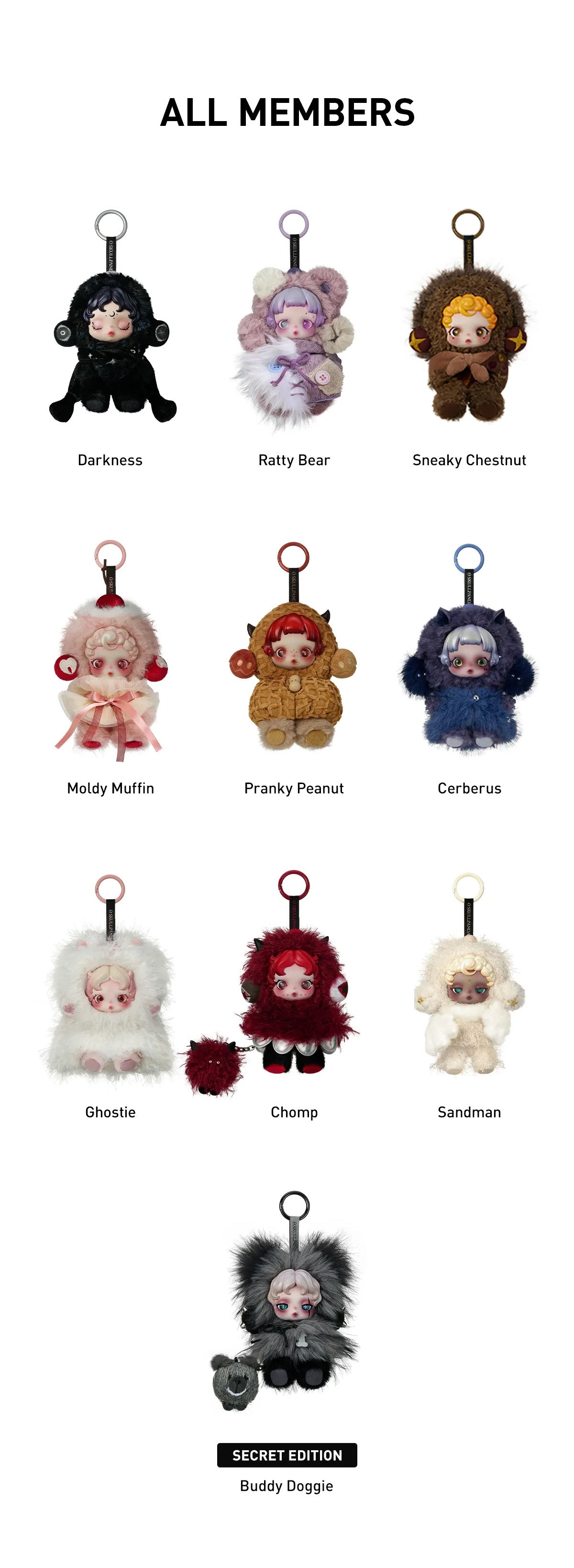 SKULLPANDA You Found Me! Series Plush Doll Pendant - Blind box