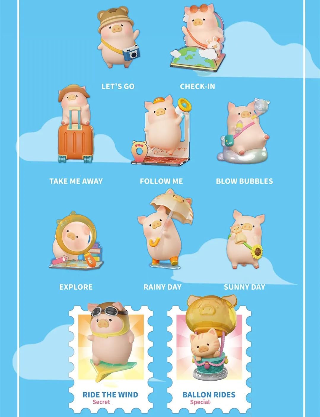 Lulu the Piggy's Travel Series - Blind Box