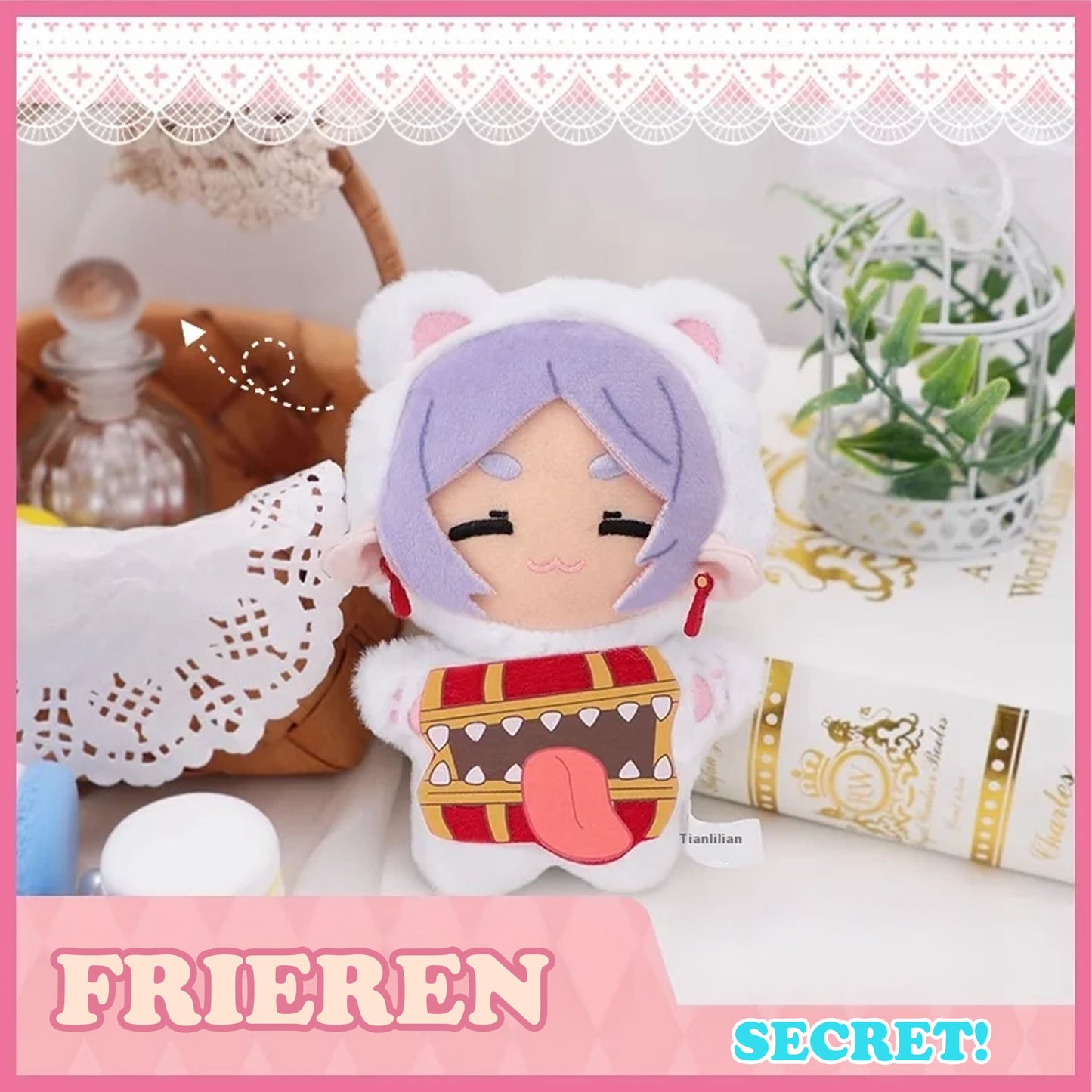 Frieren beyond journey's end Cat plush keychain - Blind Box