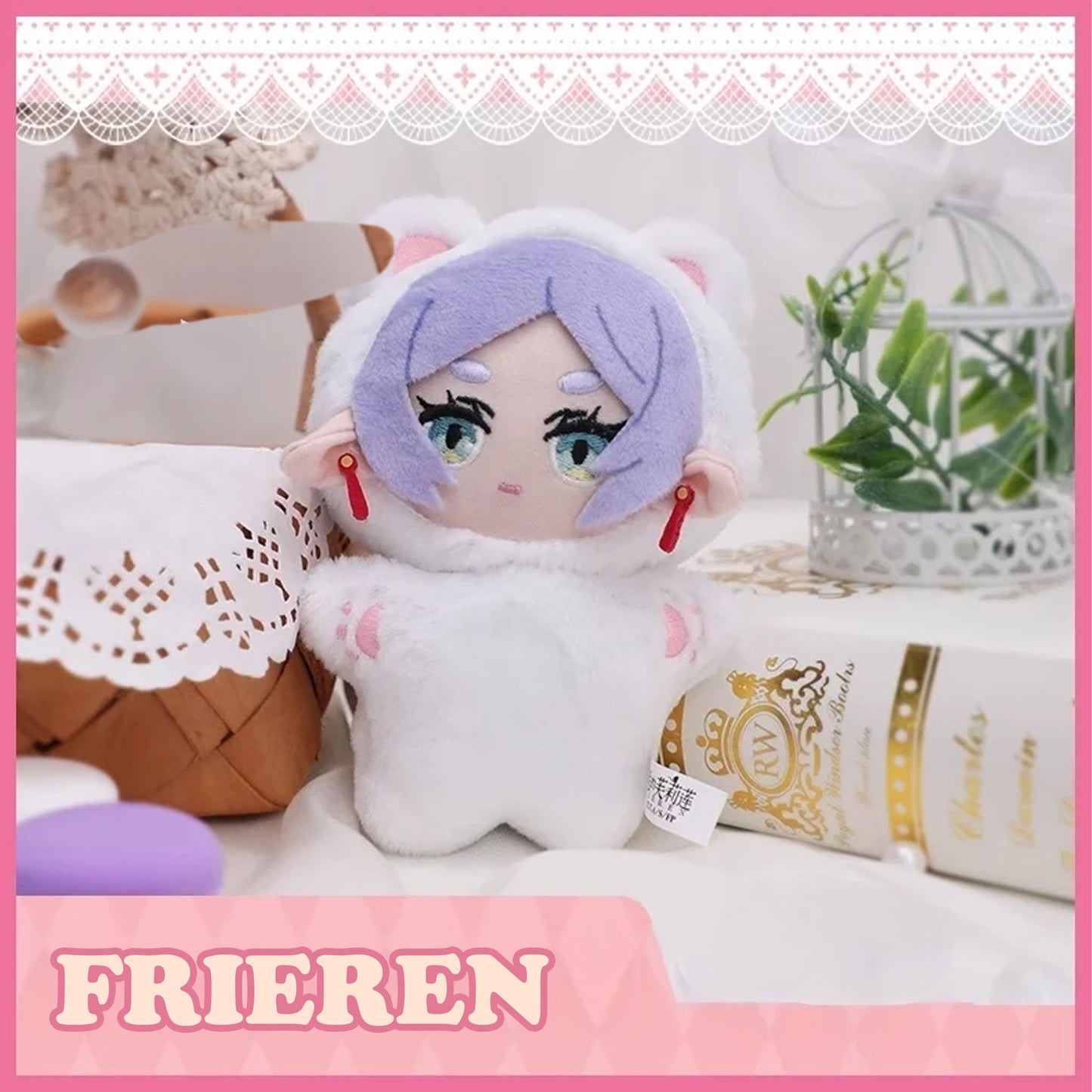 Frieren beyond journey's end Cat plush keychain - Blind Box