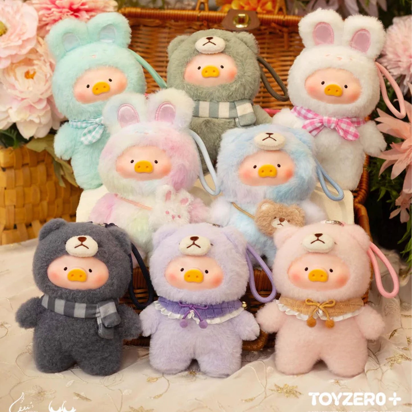 LuLu the Piggy Joyful Time Series PVC Plush Keychain - Blind Box