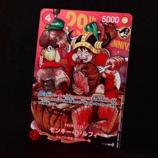One Piece TCG: Luffy P-159 Promo Card 29th Anniversary (regular)