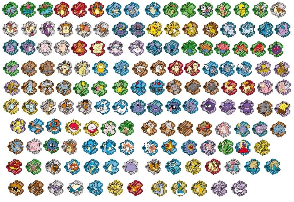 Pokemon 151 Journey Simplified Chinese Fridge Magnet Set