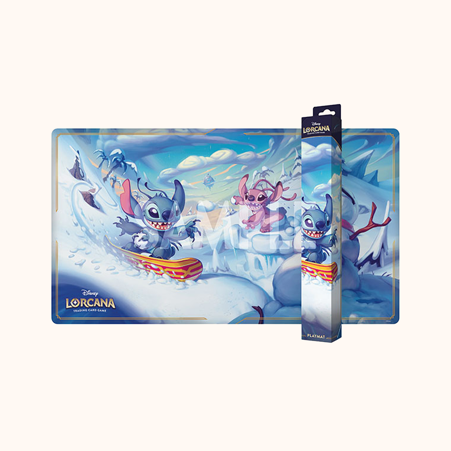 Disney Lorcana TCG - Set 14 Hyperia City - Playmat - Stitch and Angel
